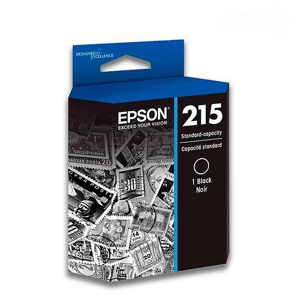 Tinta Epson T215 Preto - Rendimento De 250 Páginas