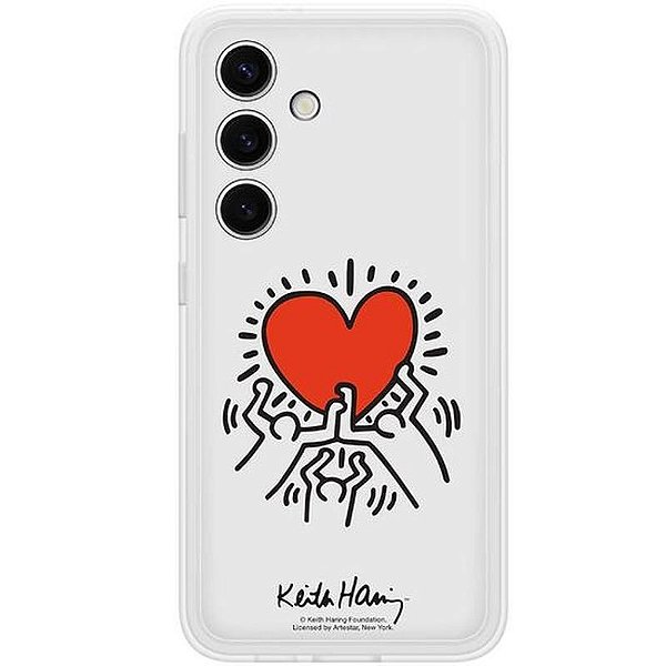 Estojo Protetor Flipsuit Samsung Galaxy S24 - Keith Haring - Branco