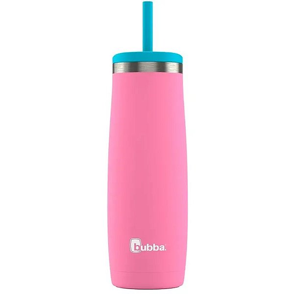 Copo Térmico Bubba Radiant 709mL - Acabamento em Borracha Rosa Azaleia