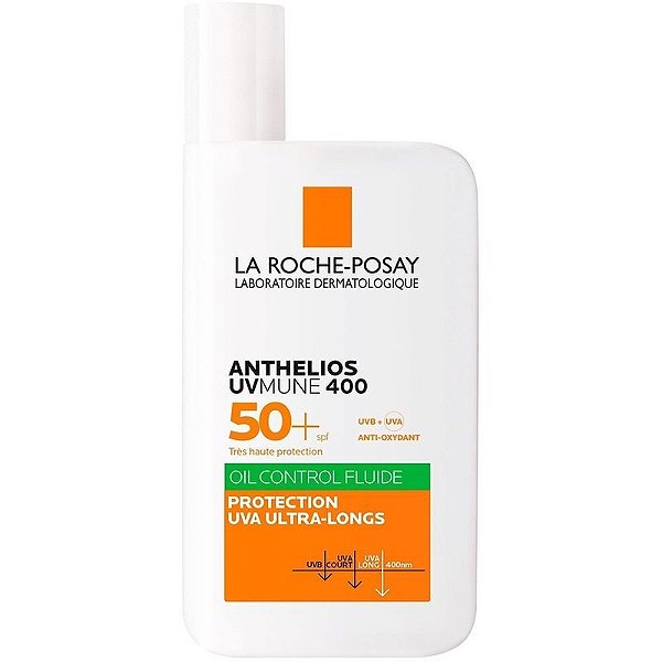Protetor Solar La Roche-Posay Anthelios Fluido Controle de Oleosidade UVMune 400 SPF 50+ 50mL