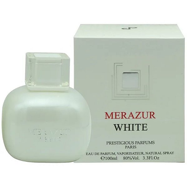 Perfume Merazur Prestige EDP Branco 100mL - Para Mulheres