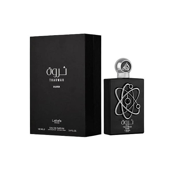 Perfume Masculino Lattafa Pride Tharwah Silver EDP 100 ML - Elegância e Sofisticação