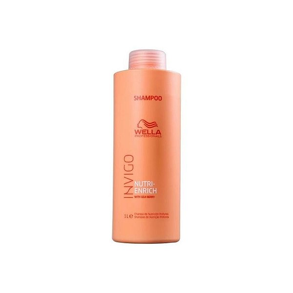Shampoo Wella Invigo Nutri-Enrich 1L - Nutrição Intensa para Cabelos Secos e Danificados