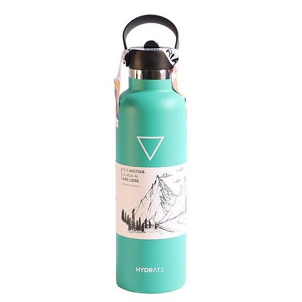 Garrafa Térmica Verde Menta 710 ML - Hidratação Eficiente e Estilosa