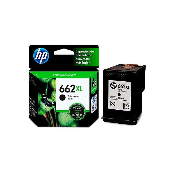 Cartucho Hp 662Xl De Alta Capacidade 6.5 Ml Preto