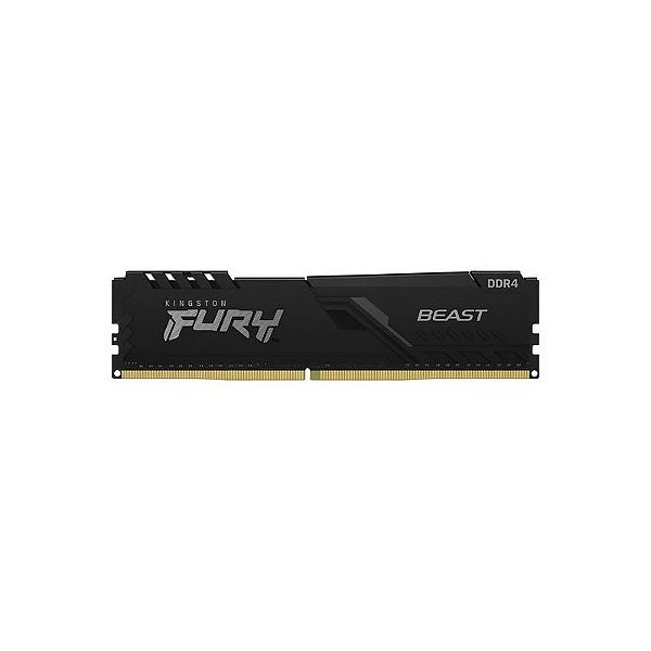 Memória RAM Kingston Fury Beast DDR4 8GB 3200MHz Preto - Modelo KF432C16BB8.