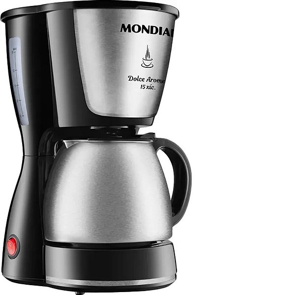 Cafeteira Elétrica Mondial Arome Inox C-34 Para 15 Xícaras - 110V 60Hz