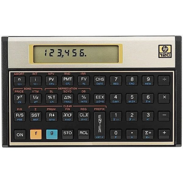 Calculadora Financeira HP 12C Gold Internacional - Edição Especial