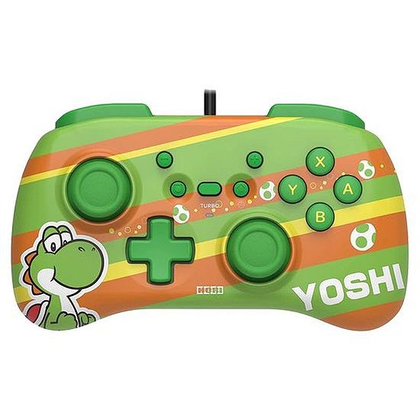 Controle HoriPad Mini Yoshi com Fio para Nintendo Switch - Edição Super Mario