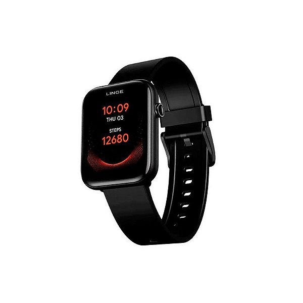 Relógio Inteligente Ticwatch GTH - Preto, Monitoramento Completo de Saúde e Atividades