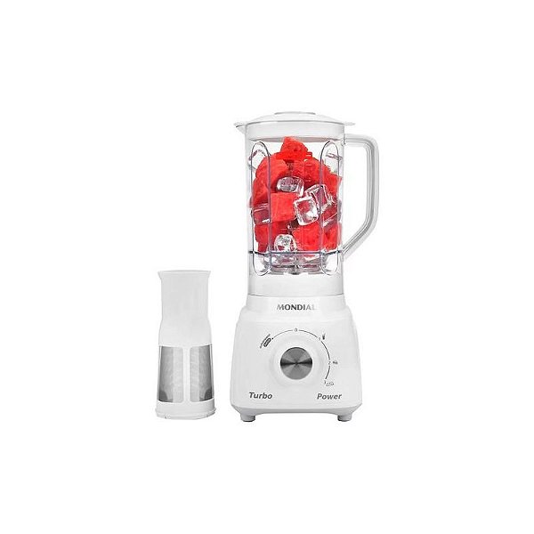 Liquidificador Eletrônico Mondial Cristal L-99Wg 220V - Cor Branca