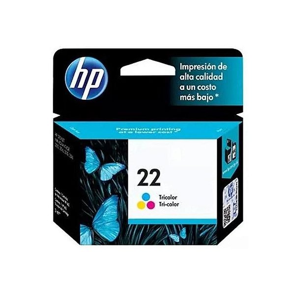 Cartucho De Tinta Hp 22 Colorido C9352Al 6Ml