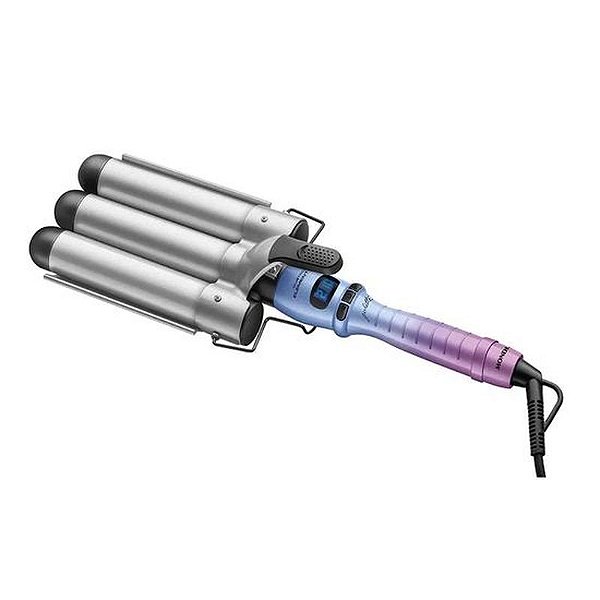 Modelador de Cachos Mondial Juliette MCT-JU-03 - 160W - Cerâmica Triplos Bivolt - Azul/Roxo