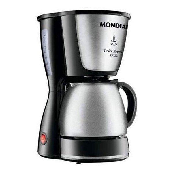 Cafeteira Mondial Dolce Arome Inox 220V - Jarra De Café Preta C-34Ji-15X