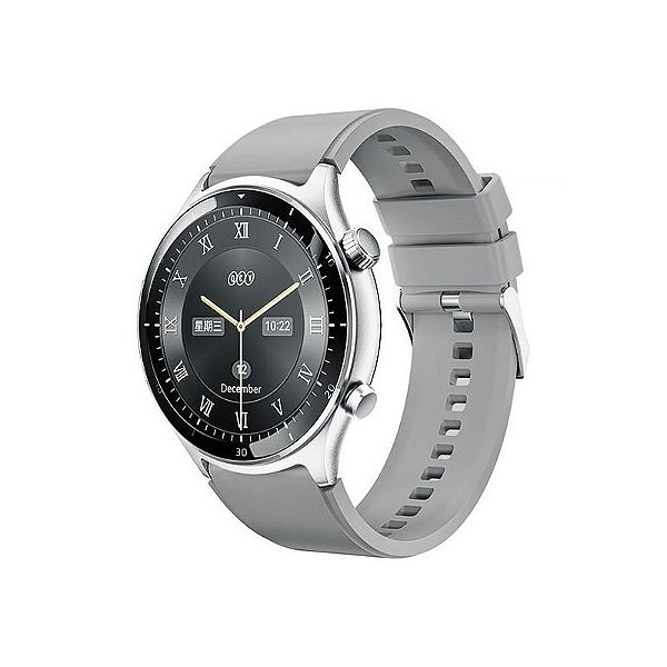 Relógio QCY Active GT WA23S7A com Bluetooth - Prata/Cinza