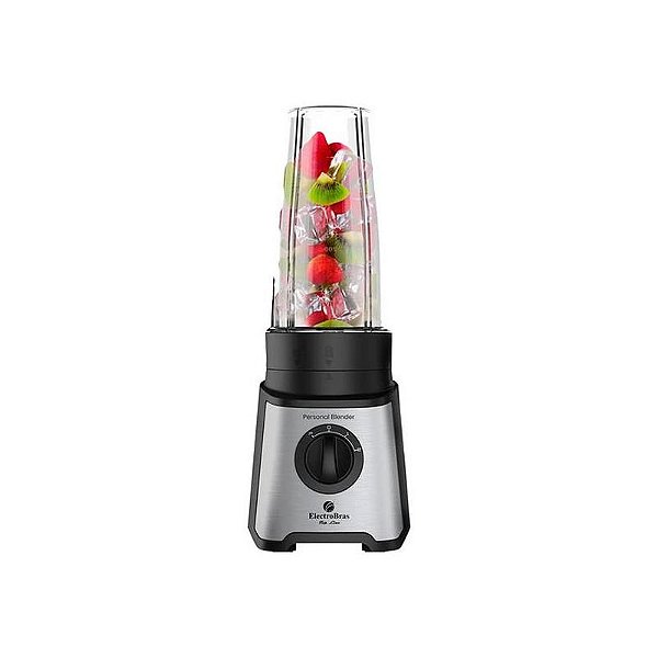 Liquidificador Pessoal Electrobras EBPB350 350W 2 Velocidades + Pulsar Preto e Prata