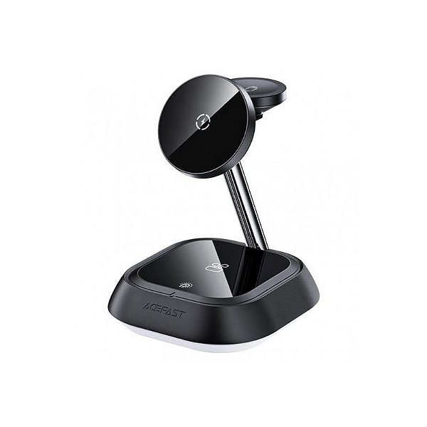 Suporte Magnético Acefast E16 com Carregamento Wireless 20.5W - 3 em 1 Preto