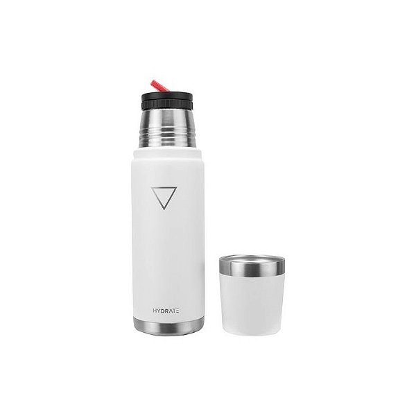 Garrafa Térmica Hydrate Bullet 915ML - Branca e Elegante para Hidratação Diário