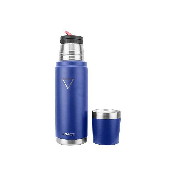 Garrafa Térmica Hydrate Bullet 915ML - Azul Profundo para Bebidas Quentes e Frias