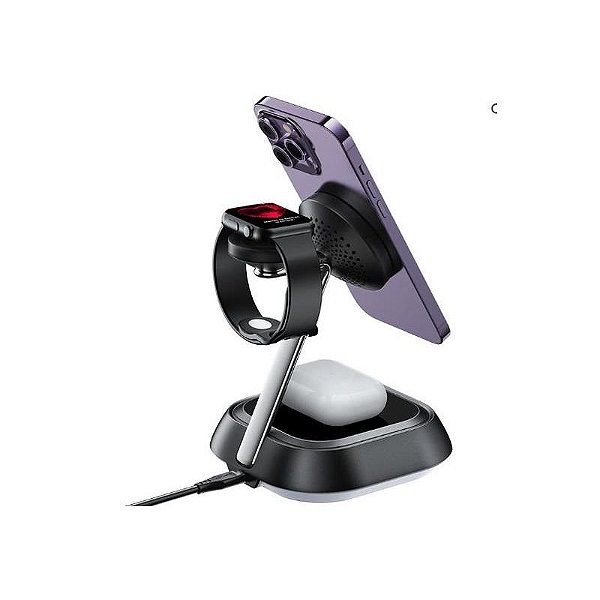 Carregador Sem Fio Acefast E16 20.5W 3 em 1 - Preto