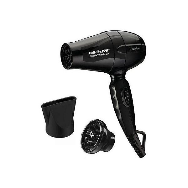 Secador Babyliss Pro Nano Titanium 5510 Bivolt 1200W - Compacto e Potente
