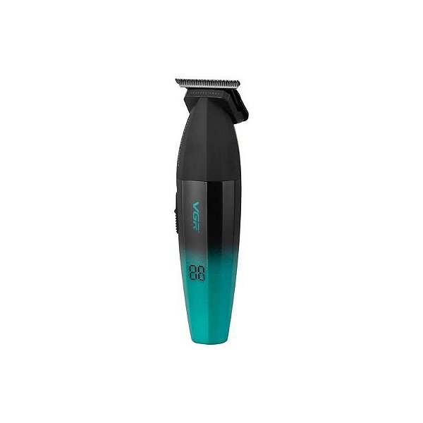 Aparador de Cabelo VGR Voyager Profissional Recarregável V-906 - Bivolt Preto/Verde