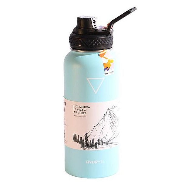 Garrafa Térmica Hydrate 946 ML na Cor Celeste