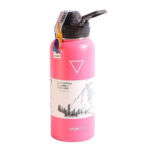 Garrafa Térmica Hydrate 946 ML - Rosado Flamenco