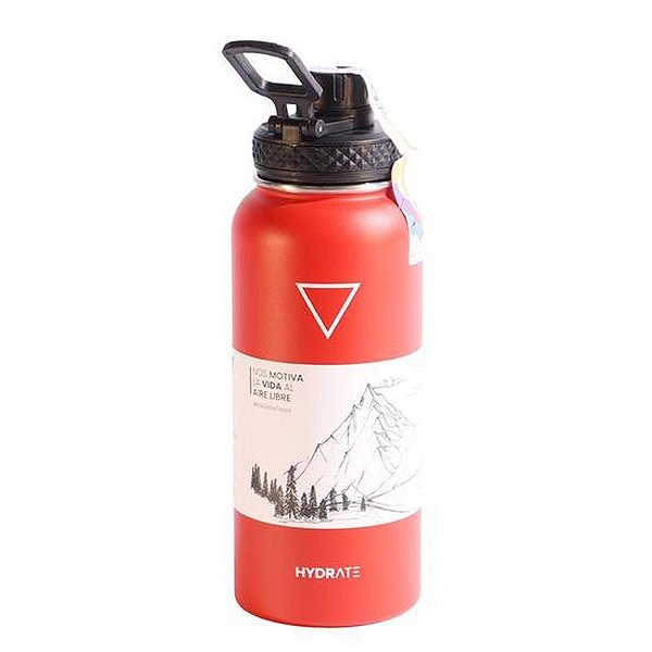 Garrafa Térmica Hidratante 946 ML Vermelha