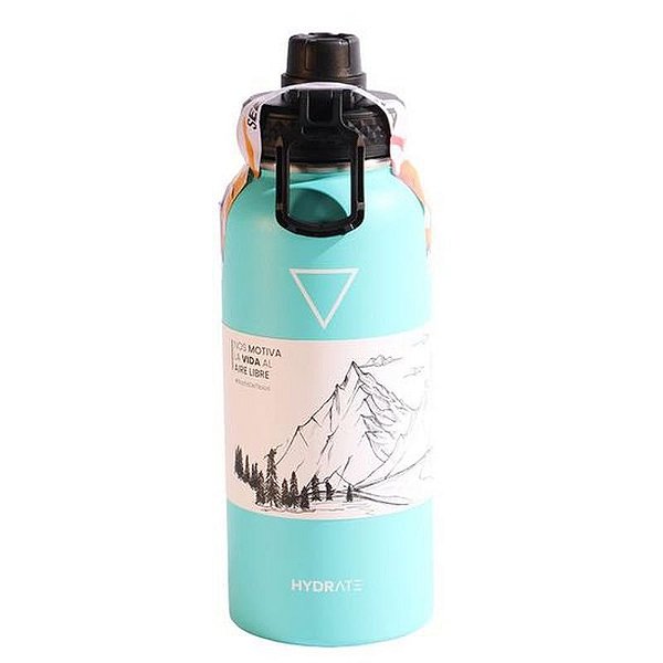 Garrafa Térmica Hidratante 946 ML - Azul Aqua