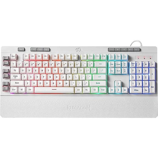 Teclado Gamer Redragon Shiva K512W RGB com Cabo - Layout Inglês