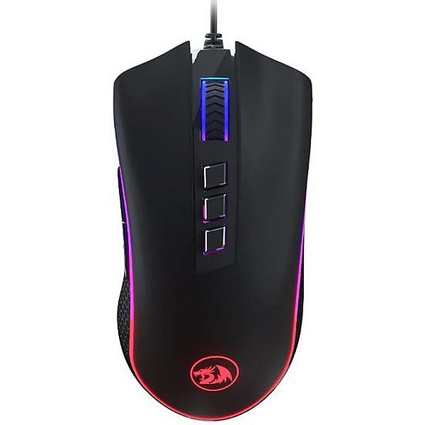 Mouse Gamer Redragon Cobra M711-FPS-1 USB 24.000 DPI com Iluminação RGB - Preto