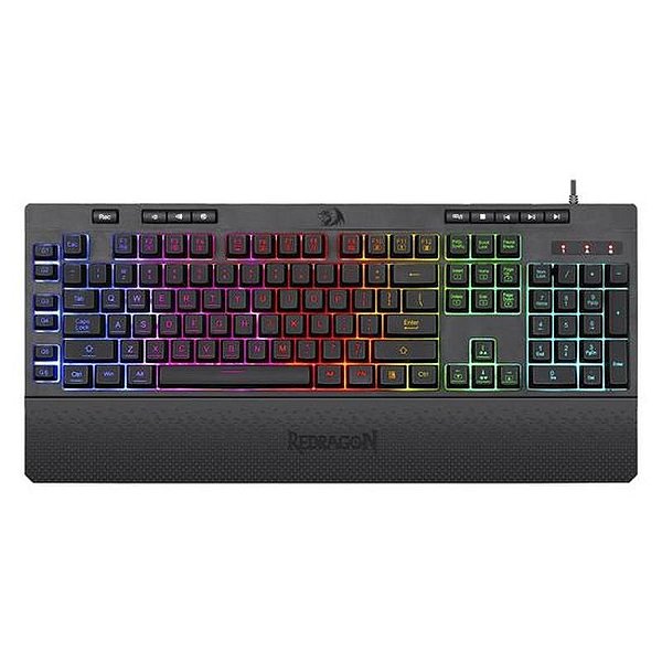 Teclado Mecânico Gamer Redragon Shiva K512-RGB - Preto com Iluminação Personalizada