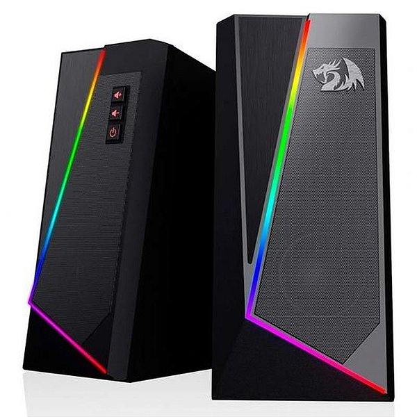 Caixa de Som Redragon Anvil GS520 RGB - Preto com Iluminação LED Multicolorida