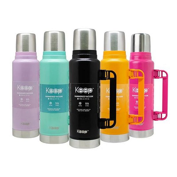Garrafa Térmica Colorida de Aço Inoxidável 1,5L - Keep Cool