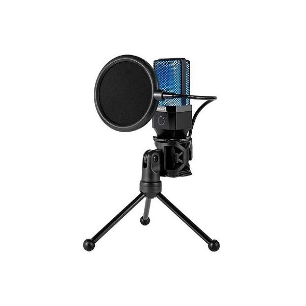 Microfone Redragon Ande GM212 LED - Preto com Iluminação e Alta Fidelidade de Som