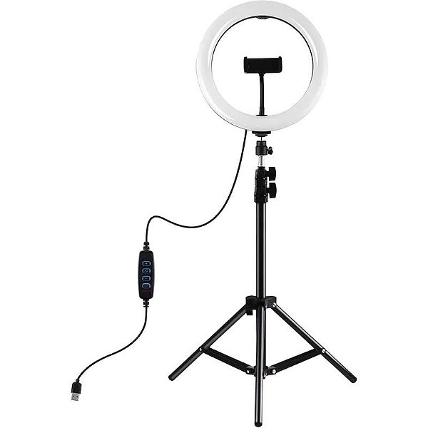 Anel de Luz LED Circular BGD-610 2U + Tripé
