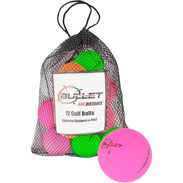 Bola de Golfe Premium Alcance Máximo (12 Unidades)