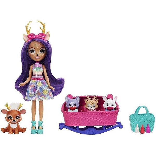 Boneca Danessa Deer & Sprint da coleção Enchantimals Mattel