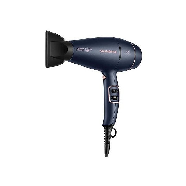 Secador de Cabelo Mondial Infravermelho SCP 01 IR 2200W 220V Azul Rosa