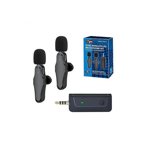 Microfone Usb-C Profissional Dual Wm 35 Da Vidpro