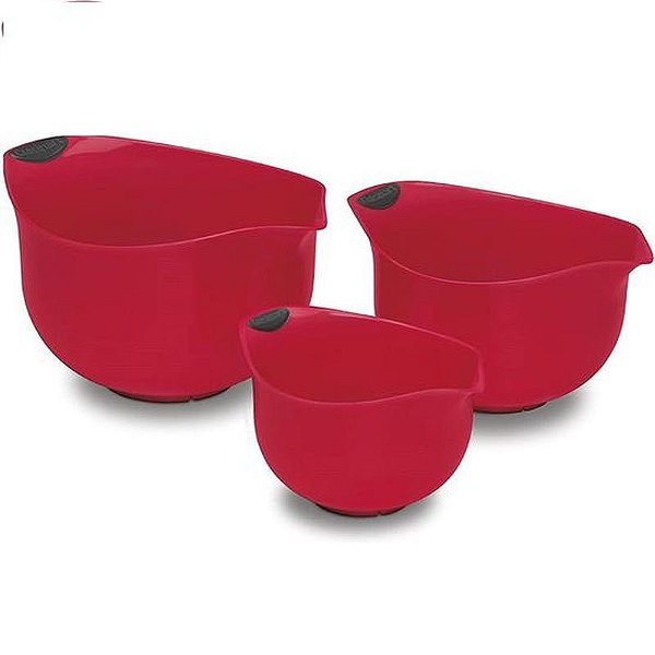 Conjunto De Tigelas Cuisinart Vermelhas 3 Peças