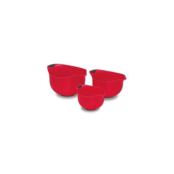 Conjunto De Tigelas Cuisinart Vermelho Ctg-00-3Mbr 3 Peças