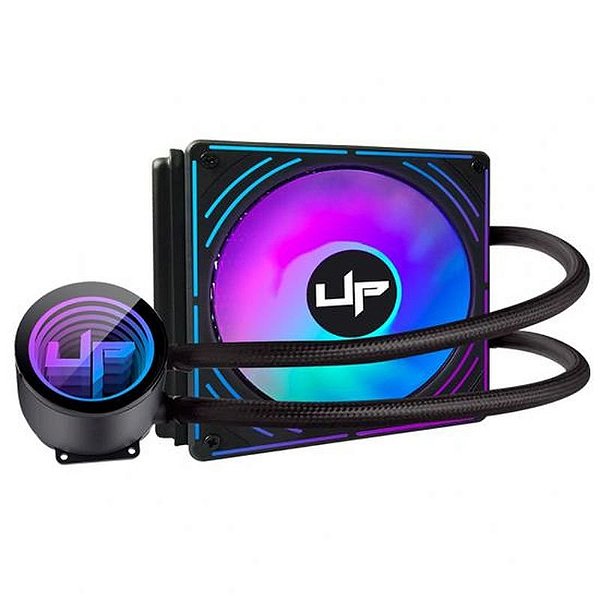 Cooler de Água Gamer Rainbow ARGB 120MM para Intel/AMD - Preto