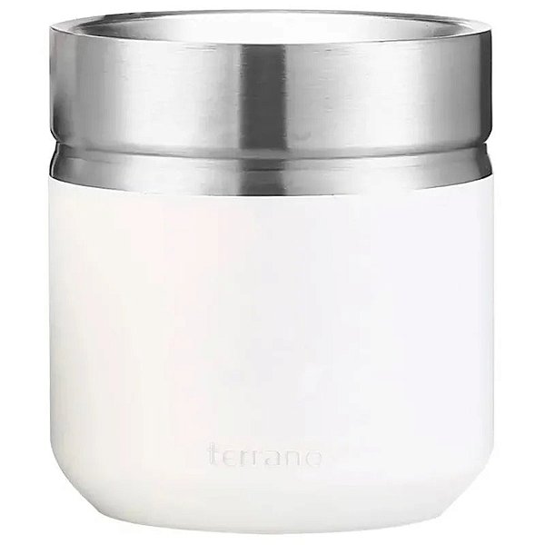 Caneca Térmica Branca Terrano 170mL - Ideal para Bebidas Quentes e Frias
