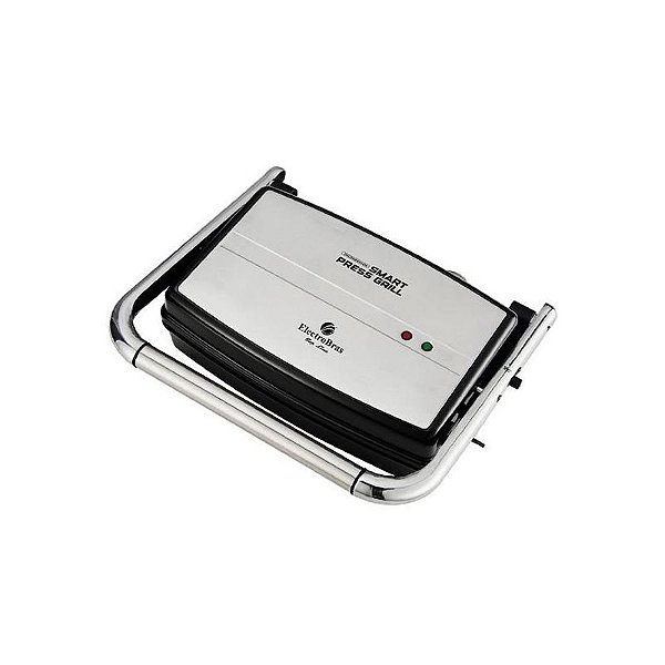 Grill Elétrico Smart Press Electrobras EBPG-02 1200W 127V - Prata e Preta