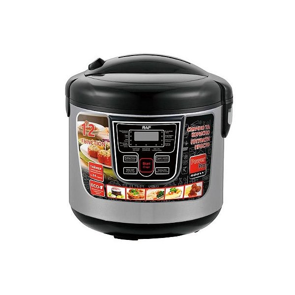 Panelas Elétricas Raf R.166B - 900W, 6L, 220V - Prata - Cozinha Prática e Eficiente