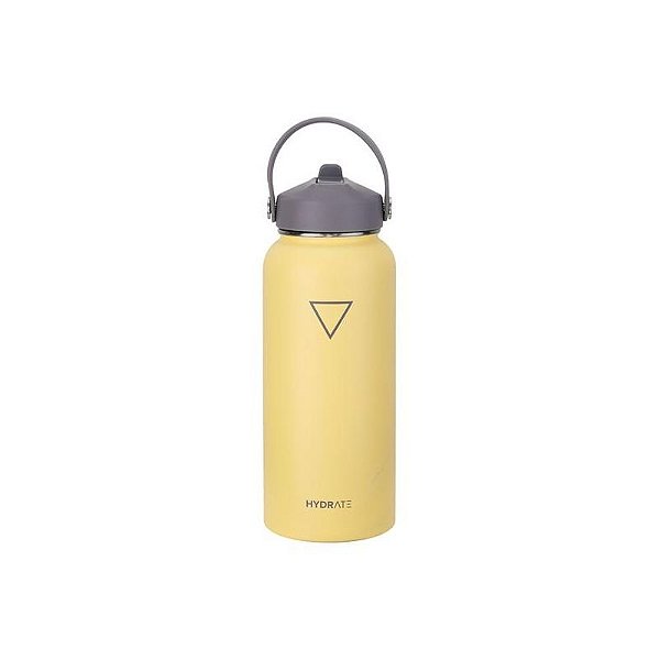 Garrafa Térmica Hydrate 946ML com Bico - Amarelo Pastel Elegante