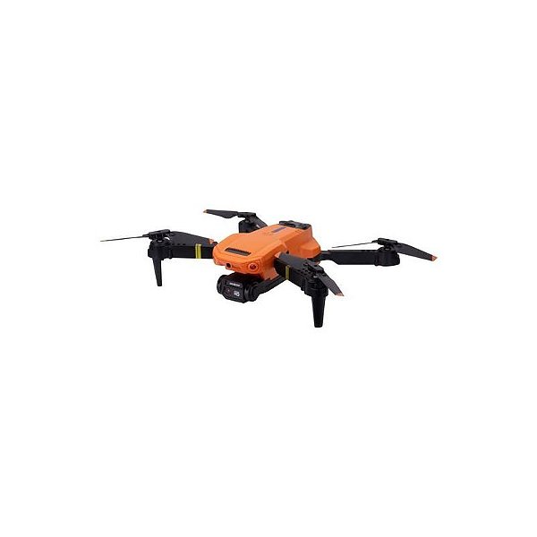 Drone MD E90 HD com Controle e Bolsa - Conectividade Wi-Fi - Laranja