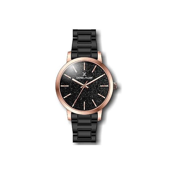 Relógio Feminino Analógico Daniel Klein DK.1.12288-6 Preto e Rosa